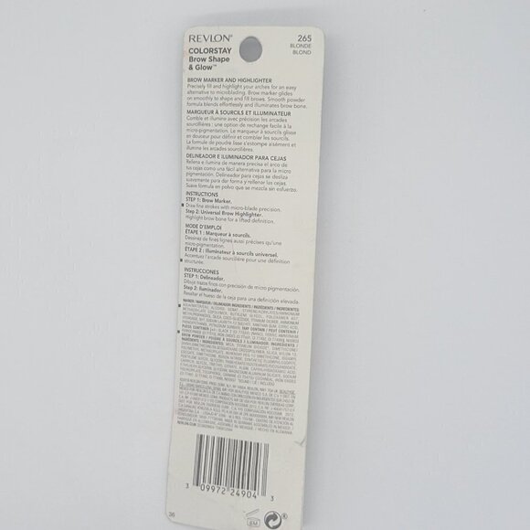 NWT 5/$25  Revlon Colorstay Shape & Glow Eye Brow Marker and Highlighter, Blonde - Picture 4 of 7